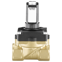 Burkert Servo-Assisted 2/2-Way Diaphragm Solenoid Valve, 6211